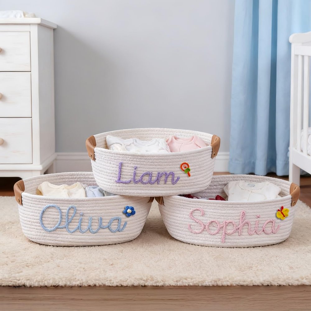 Personalized Pet Toy Basket with Name
