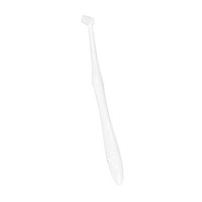 Pet Toothbrush with Round Brush Head for Dogs and Cats, White