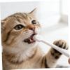 Pet Toothbrush with Round Brush Head for Dogs and Cats, White view 4