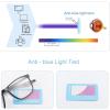 Progressive Reading Glasses for Men and Women, Photochromic Blue-Light Glasses, Red, 4.0 view 3