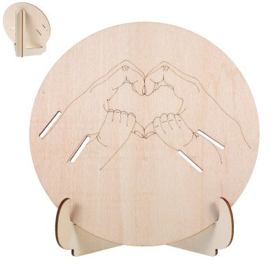 Veemoon Engraved Birth Announcement Sign with Stand