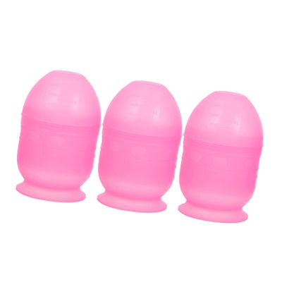 NOLITOY 3-Pc Plastic Hair Dye Shaker Cups with Measurement Scale