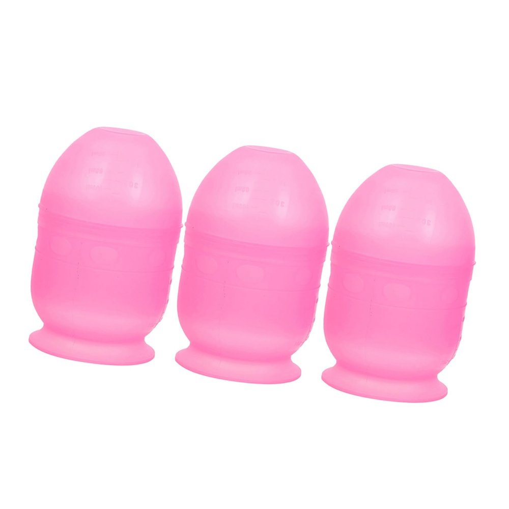 NOLITOY 3-Pc Plastic Hair Dye Shaker Cups with Measurement Scale