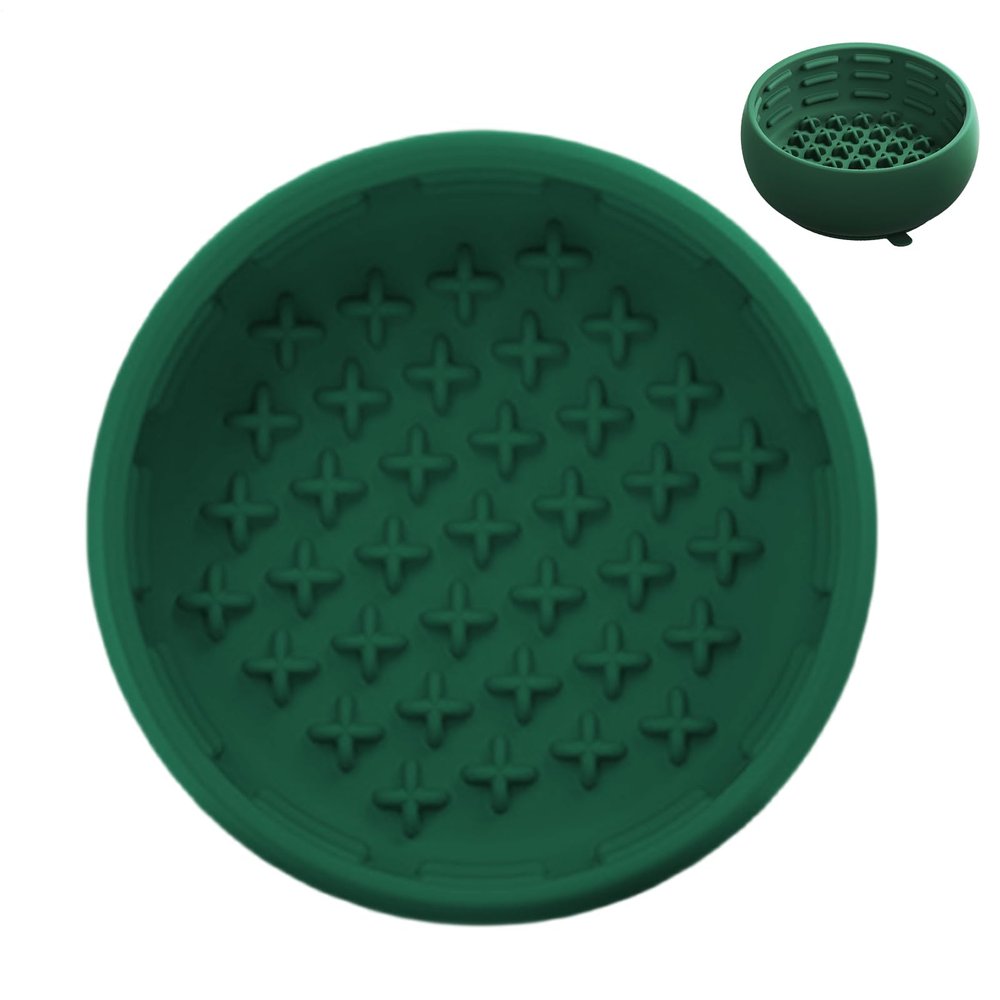 Silicone Slow-Feeder Bowl with Anti-Choking Design and Non-Slip Base for Small to Medium Dogs and Cats