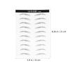 Waterproof Artificial Eyebrow Patches, 20 Pairs, Black view 2