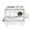 Clear Portable Bird Cage with Wooden Perch view 1