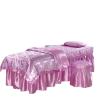 4-Piece Massage Table Cover Set, Purple, 190 x 70 cm view 1