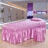 4-Piece Massage Table Cover Set, Purple, 190 x 70 cm view 4