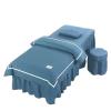 Massage Table Cover Set, 4 Pieces, Blue, 185 x 70 cm view 1