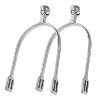 TOYANDONA 1 Pair English Stainless Steel Horse Spurs with Ball Bearings for Training, Competitions, and Leisure Riding