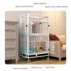 Indoor Dog Crate and Rabbit Cage, Sturdy Open Metal Small-Animal Habitat for Ferrets, Chinchillas, Cats, and Dogs view 3