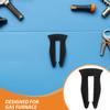 6-Pack Black Silicone Gas Stove Knob Locks view 3