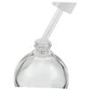 TOGEVAL 12 x 30 ml Empty Glass Dropper Bottles with Pipettes, Clear Spherical Refillable Containers for Essential Oils and Serums, Leakproof with White Center Ring view 3