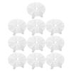 GANAZONO 10-Piece Plastic Nail Art Practice Holder Set with Lotus Bases view 1