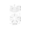 GANAZONO 10-Piece Plastic Nail Art Practice Holder Set with Lotus Bases view 2