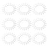 STOBAZA 20-Piece Oval Nail Art Display Wheel, Clear Plastic Nail Sample Display for Manicure Salons, DIY and Nail Studio Training view 1