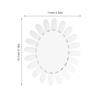 STOBAZA 20-Piece Oval Nail Art Display Wheel, Clear Plastic Nail Sample Display for Manicure Salons, DIY and Nail Studio Training view 2
