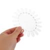 STOBAZA 20-Piece Oval Nail Art Display Wheel, Clear Plastic Nail Sample Display for Manicure Salons, DIY and Nail Studio Training view 4