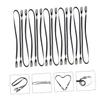 LOORGVEL 10-Pack Mask Lanyards with Two Clips, Outdoor Neck Straps with Metal Clips view 1