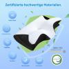 WSFYTAM Orthopedic Neck Therapy Pillow for Sleep Apnea, Snoring and Neck Support, Removable and Washable, Gray view 3