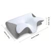 WSFYTAM Orthopedic Neck Therapy Pillow for Sleep Apnea, Snoring and Neck Support, Removable and Washable, Gray view 4