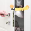 DECHOUS Adjustable Fabric Pet Door for Dogs and Cats, Yellow view 4