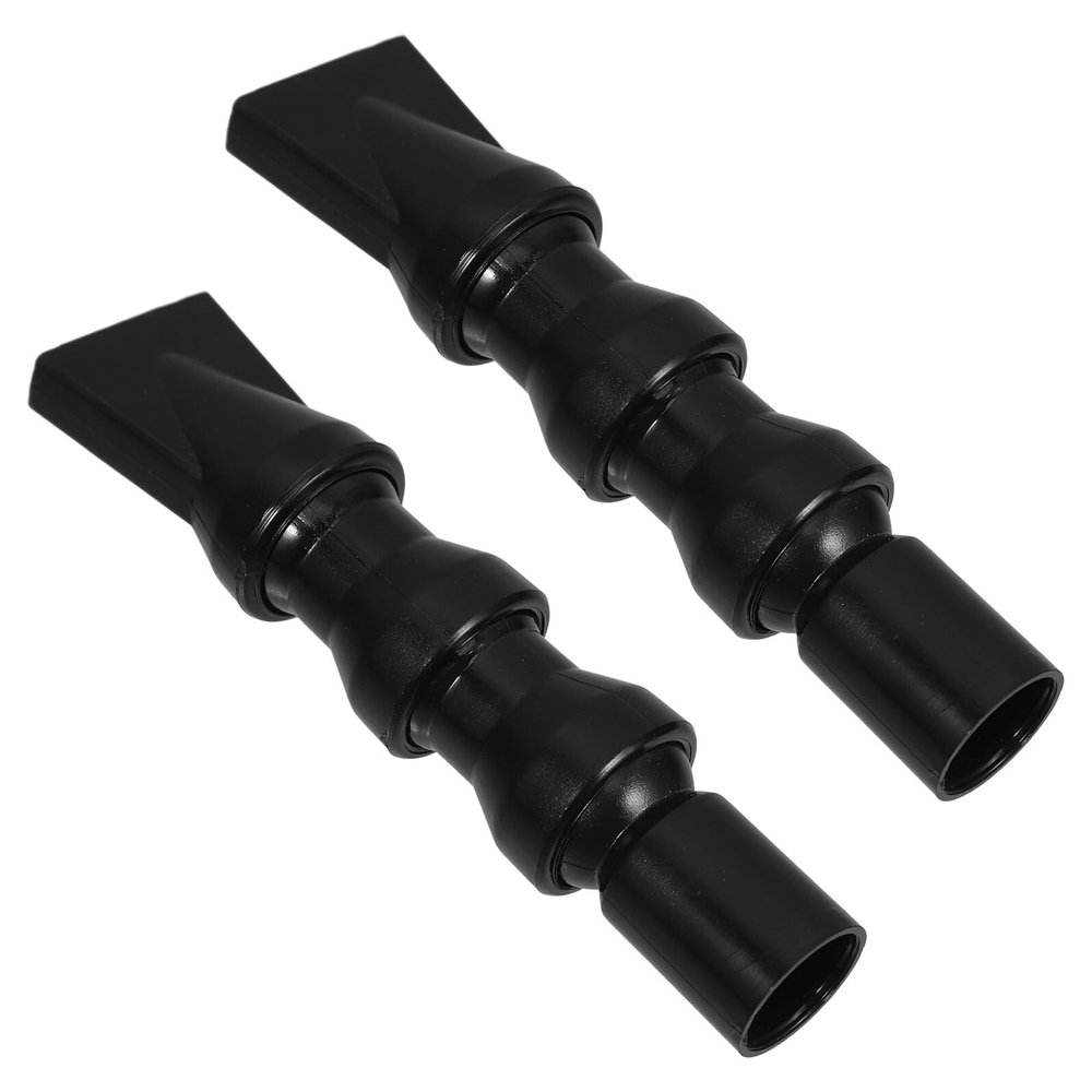 SOIMISS 2-Pack Adjustable Aquarium Duckbill Spray Nozzles, 20 mm, 360° Swivel, Flat Plastic Outlet