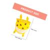 Animal-Shaped Hanging Bath Toy Storage Bag, Foldable, Yellow view 2
