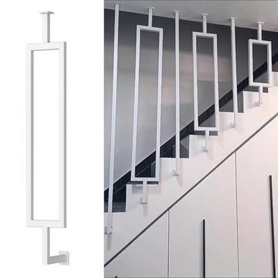 Adjustable Metal Stair Railing for Level and Sloped Stairs, Fall-Protection Safety Post