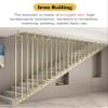 Adjustable Metal Stair Railing for Level and Sloped Stairs, Fall-Protection Safety Post view 4