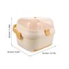 Toddmomy Portable Baby Bottle Storage Box with Lid, Large Drying Rack and Dust Protection view 2