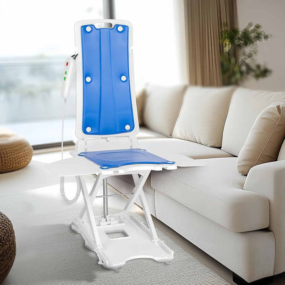 Folding, Height-Adjustable Electric Lift Chair for Seniors