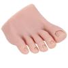 Realistic Silicone Foot Model for Nail Art & Pedicure Training, Half Practice Foot with Natural Toes (Right) view 1