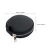 Healeved EVA Hard Case for Electric Shavers, Round Travel Organizer, 9 x 9 x 4 cm, Compatible with Flyco view 2
