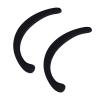 Saluaqui Silicone Mask Strap Extenders, Reusable Ear Savers for Pressure Relief, Soft Comfortable Design, Long-Lasting Wear (BLACK) view 1