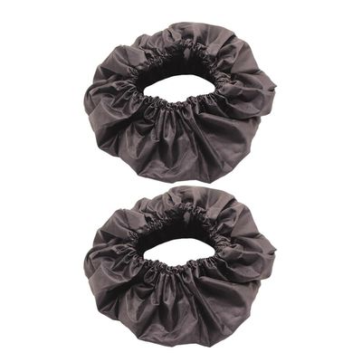 HOODANCOS Stroller Wheel Covers, Dirt-Resistant, Portable, 2-Piece Oxford Fabric, Black, Random Color
