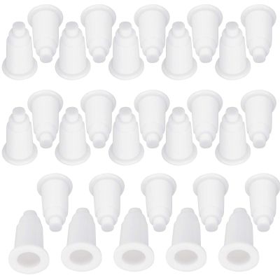30PCS Adjustable Aquarium Bottom Filter Plate Holder (White)