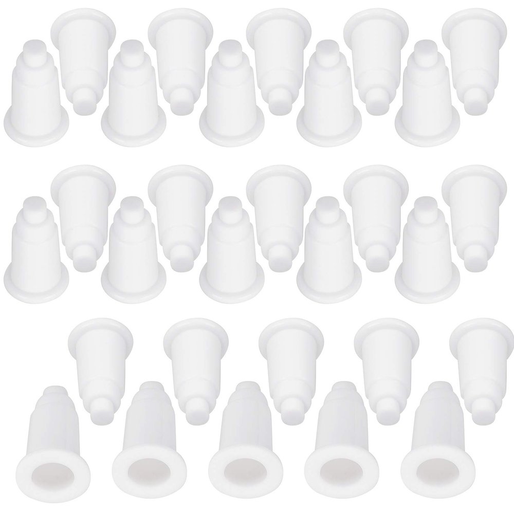 30PCS Adjustable Aquarium Bottom Filter Plate Holder (White)
