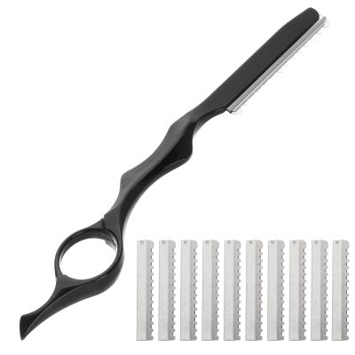 CIMAXIC Professional 11-Piece Hair Thinning Set with Steel Tools and Black Handle for Salon and Home Styling