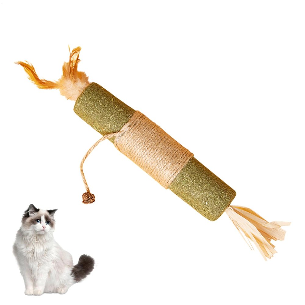 Interactive Catnip Sticks for Natural Teeth Cleaning