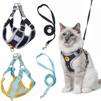 2-Pack Escape-Proof Cat Harness with Leash