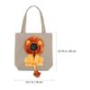 EXAOMBLE Foldable Cat Carrier with Breathable Canvas, Lion Head, 157 x 138 Inches view 2