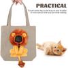 EXAOMBLE Foldable Cat Carrier with Breathable Canvas, Lion Head, 157 x 138 Inches view 3