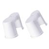 2 White Plastic Toilet Stools for Children view 1