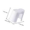2 White Plastic Toilet Stools for Children view 2