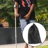 Durable Drawstring Storage Bag for Walking Cane, Nylon, Black view 4
