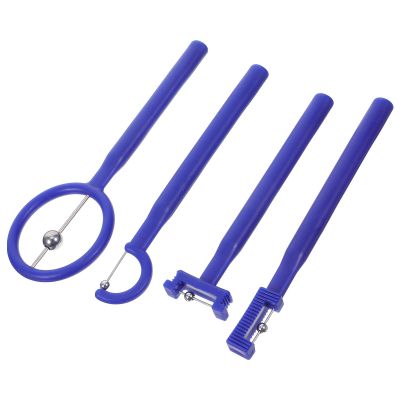 PP and Stainless Steel Tongue Trainers, 4-Piece Set for Children