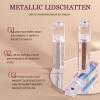 EONFAVE Chameleon Liquid Metallic Eyeshadow, Green, Shade 06 White view 2