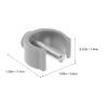 iplusmile ABS and Steel C-Shaped Clamps for Walking Aids, 4-Piece Set view 2