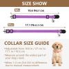 Decorative Pet Collar with Bell, Size M, Orchid, Adjustable, 26 to 43 cm, 2 Pieces view 4